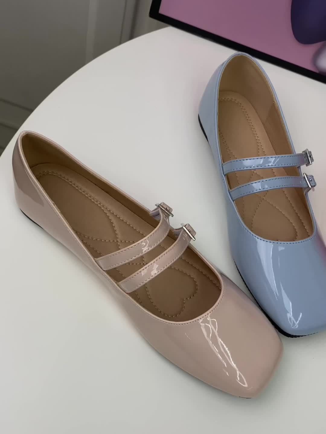 Béatrice™ | Ballerines à bride double – Élégance et confort absolu
